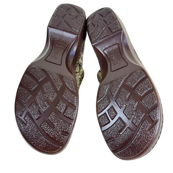 Boc Born NWOT Peggy Snakeskin Print Faux Leather Slip On Comfort Clog Size 8 - Picture 8 of 8